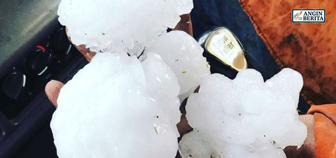 Ngeri! Hujan Es 14 cm Landa Australia, Mobil dan Rumah Rusak