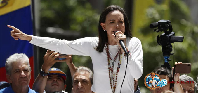 Machado Serahkan Medali Nobel Perdamaian ke Trump Simbol Kebebasan Venezuela